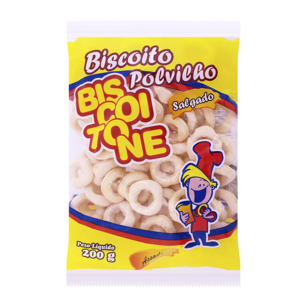 Biscoito BISCOITONE de Polvilho Salgado Pacote 200g