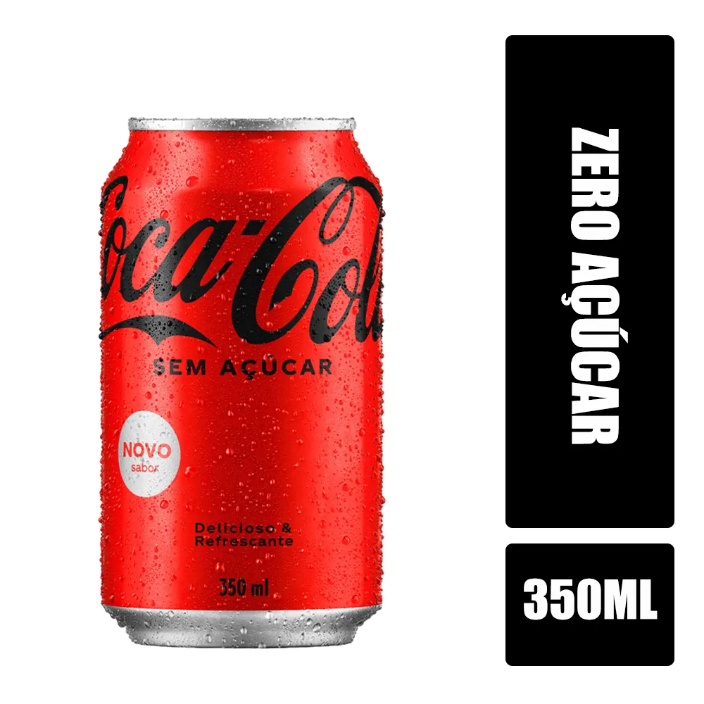 Refrigerante sem Açúcar Coca-Cola Lata 350ml