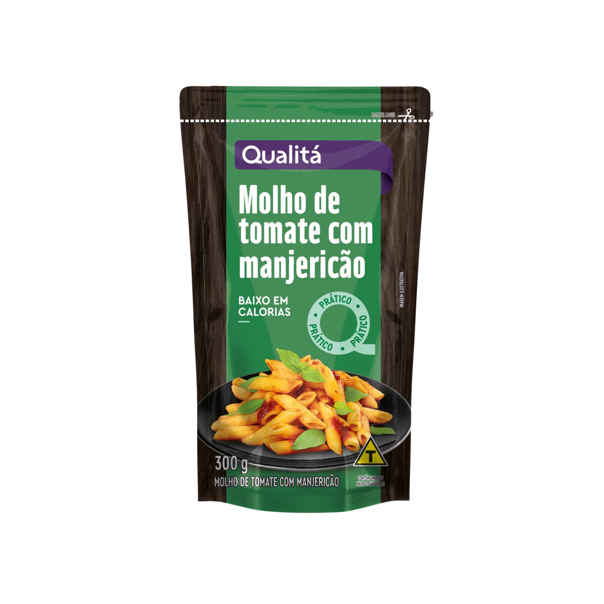 Molho de Tomate com Manjericão Qualitá Sachê 300g
