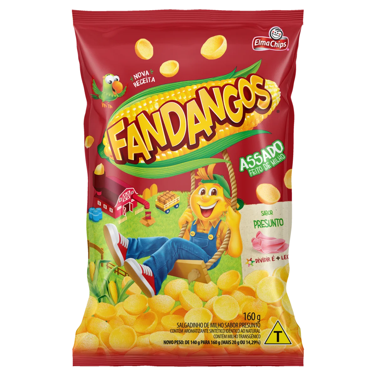 Salgadinho de Milho Presunto Elma Chips Fandangos Pacote 160g