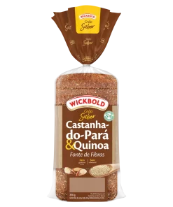 Pão Integral Castanha-do-Pará e Quinoa Wickbold Grão Sabor Pacote 350g