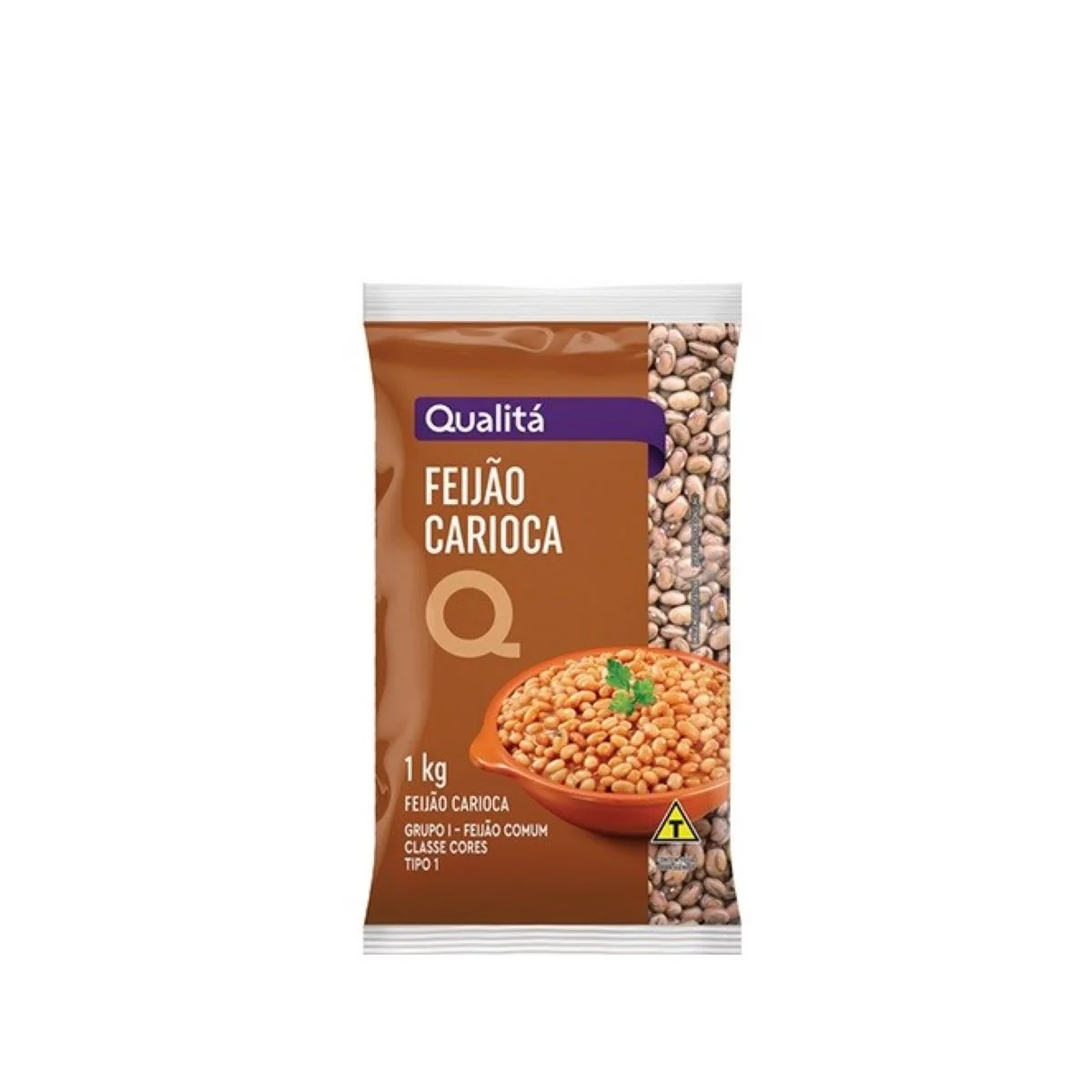 Feijão Carioca Tipo 1 Cores Qualitá Pacote 1kg