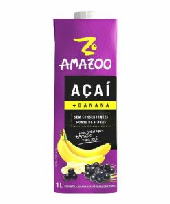 Suco Amazoo 1 Litro - Açaí e Banana ( GELADO )